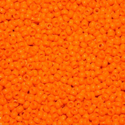 Perlen (unechte): Saatperlen Miyuki Opaque Orange 3mm – Neu und originalverpackt aus Klingnau von SilberwindArt