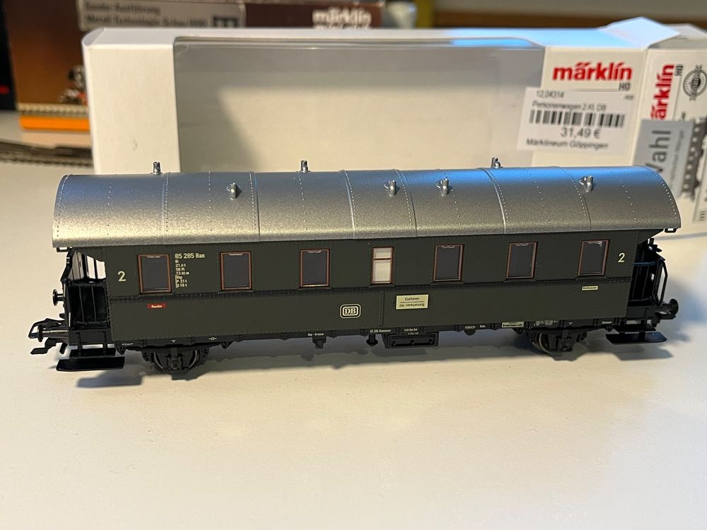 Märklin H0 - 4313/4314/4315/4038 - Model Train Passenger Carriage  5 4038 Model Train Passenger Carriage 5 Donnerbuchse Luggage Travelers Freight Wagons Db