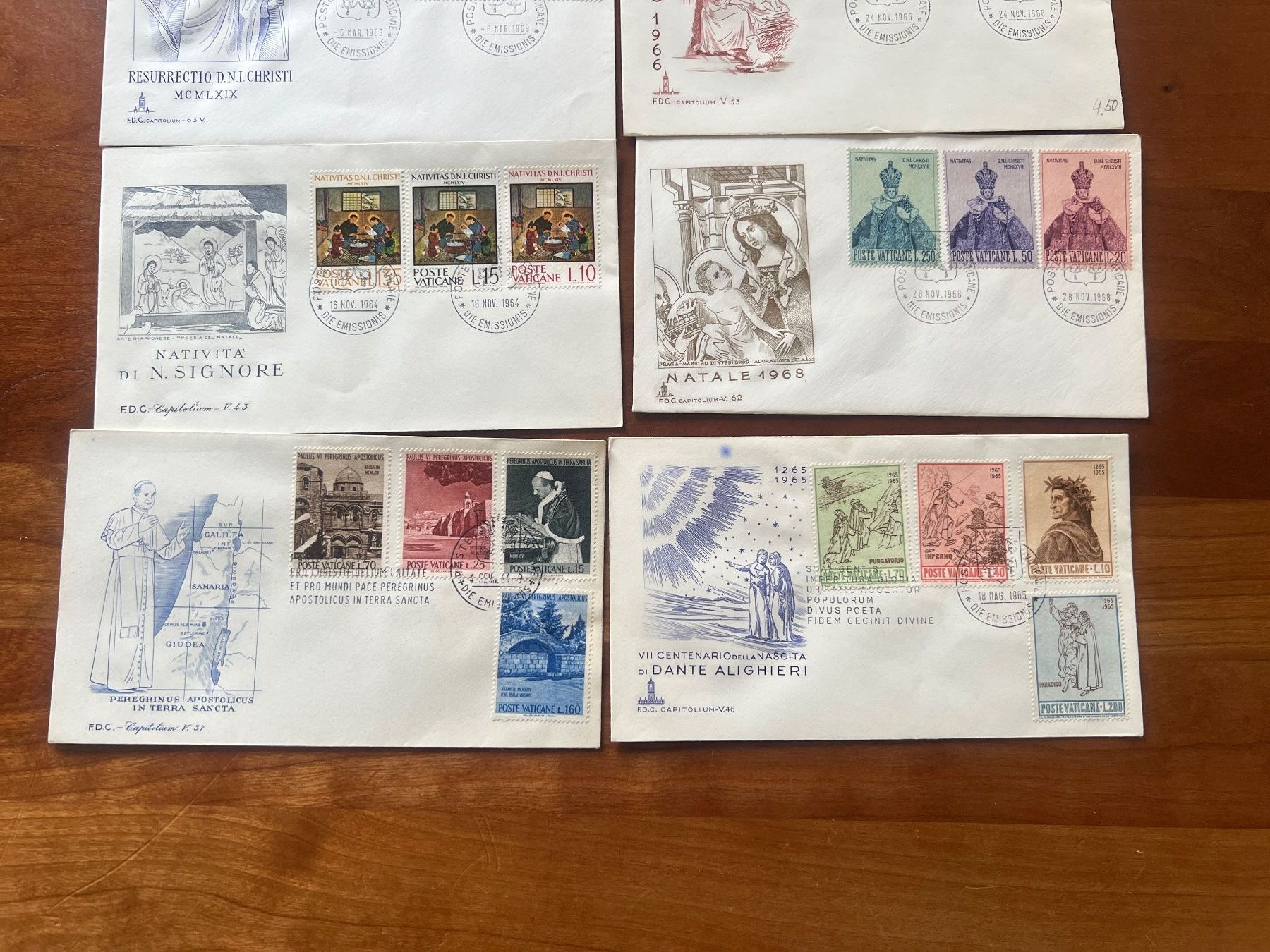 Alle Briefmarken: FDC Vatikan 9 Super Briefe  (M238) – Gebraucht aus Hinwil von Sidi4 2