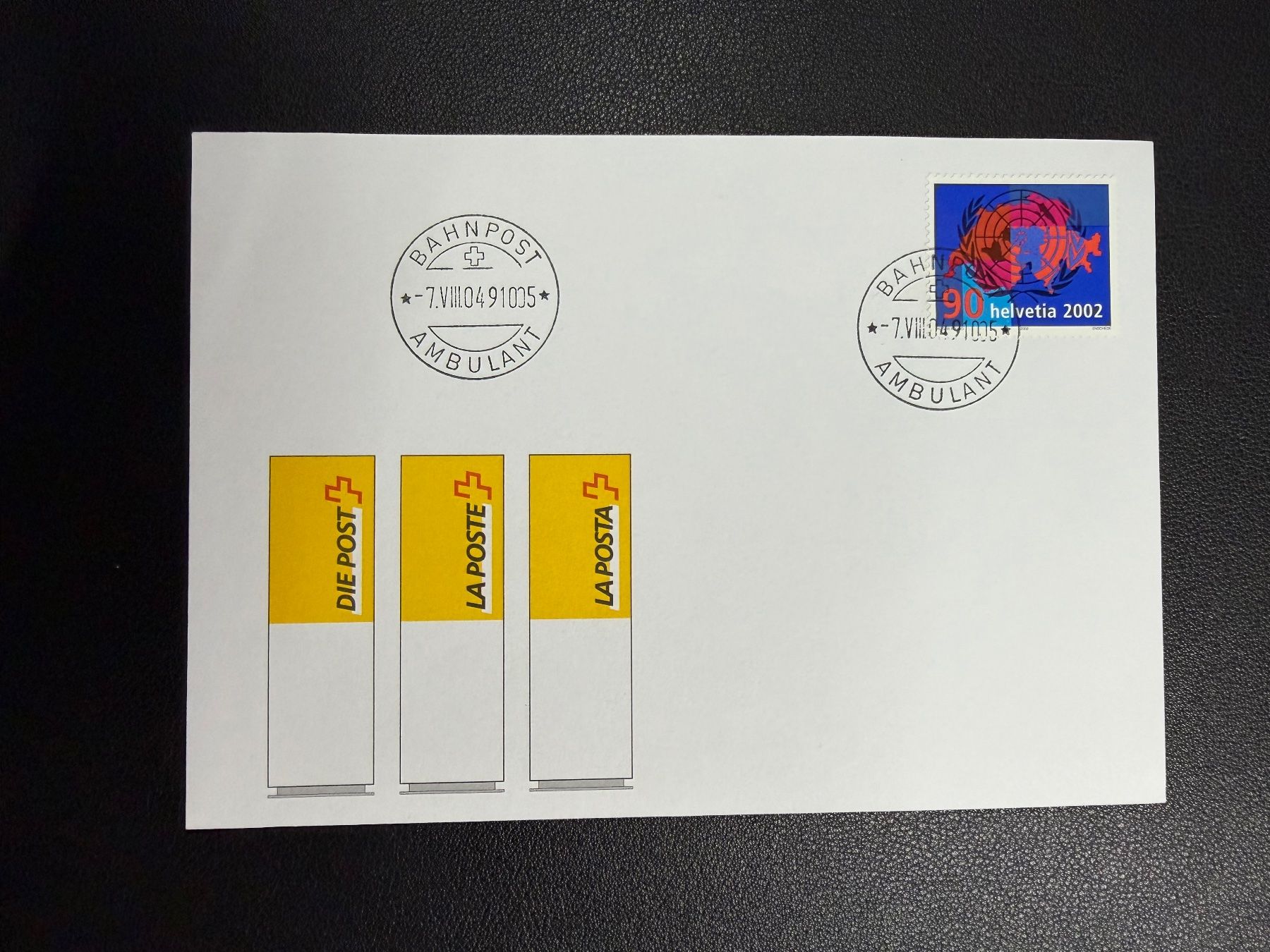 Tampons: Bahnpost Ambulant 7.8.2004 – D'occasion à oberrüti par jeanmei