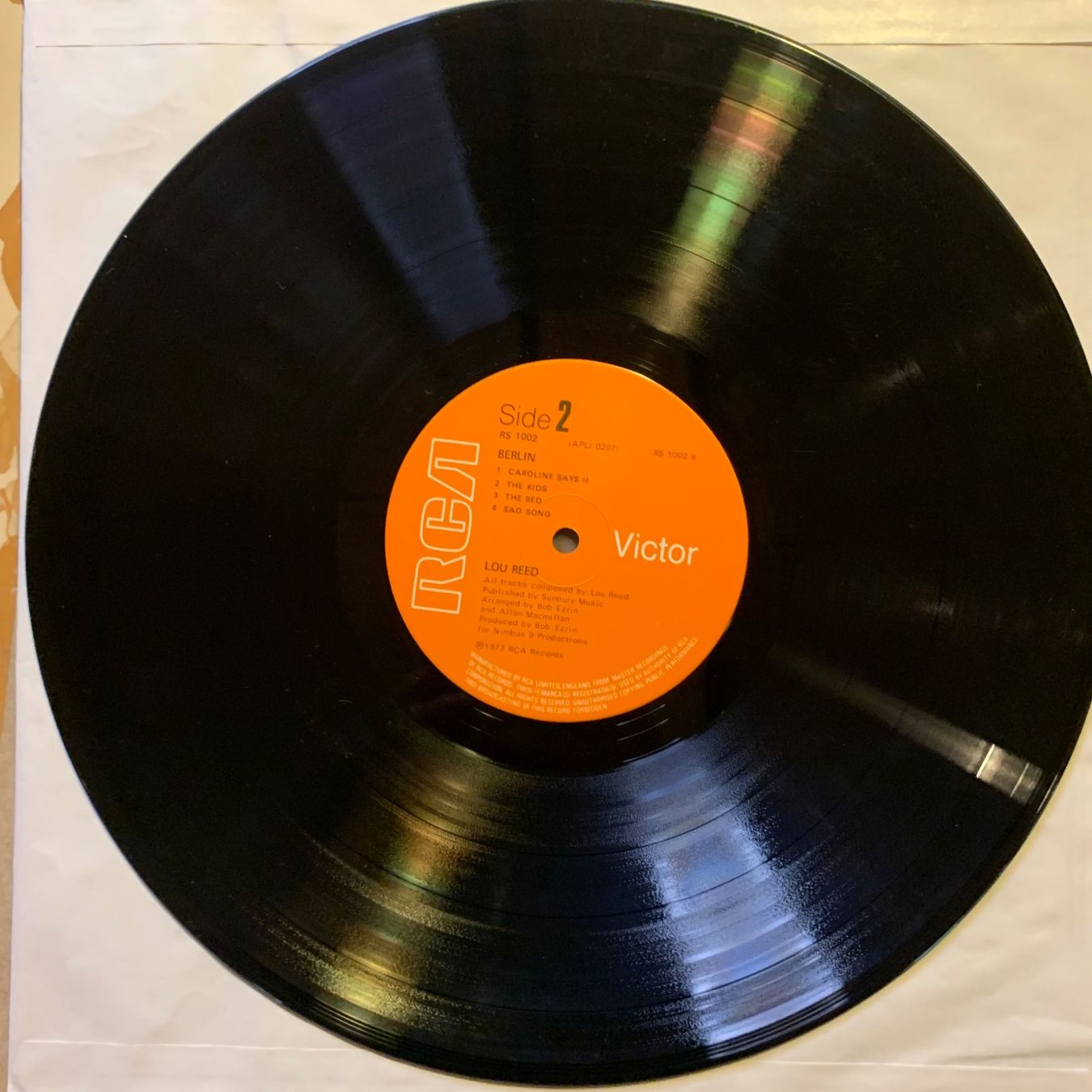 Schallplatten: LOU REED - BERLIN...RE UK...VG+/VG+ – Gebraucht aus Gals von Diskopatshop 2