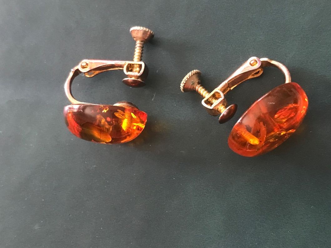 Ohrringe & -stecker: Bernstein Vintage Ohrringe – Gebraucht aus Wettingen von Andres54
