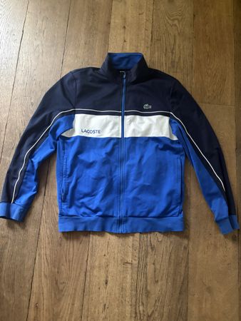 Lacoste Jacke Sport blau weiss Grösse M guter Zustand