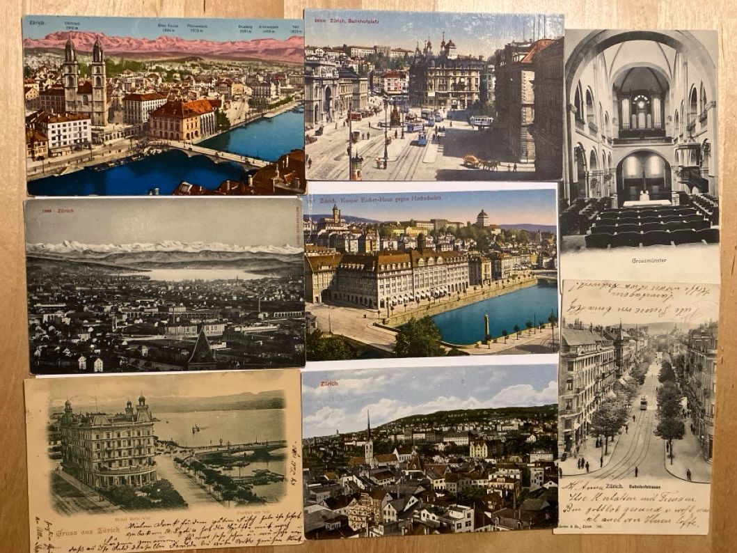 Cartes postales: 19 Ansichtskarten der Stadt Zürich – D'occasion à Bauma par Baumer71 1