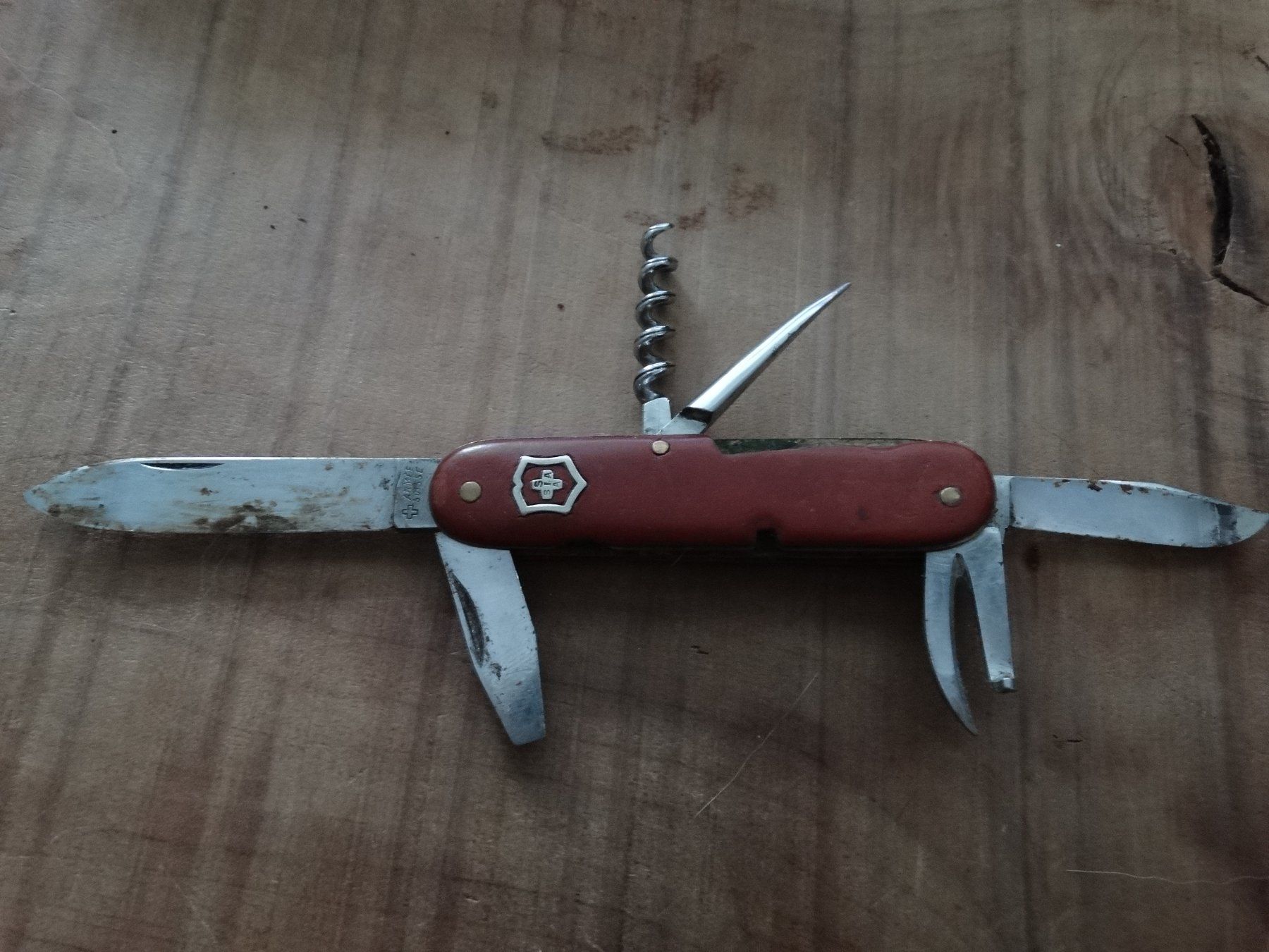 Schweizer Armee Coltelli tascabile: Antikes schweizer Armee Sackmesser SIA – Usato da Adliswil venduto da Isaac_92 3