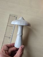 Pilz, beige, weiss, Keramik Dekoration