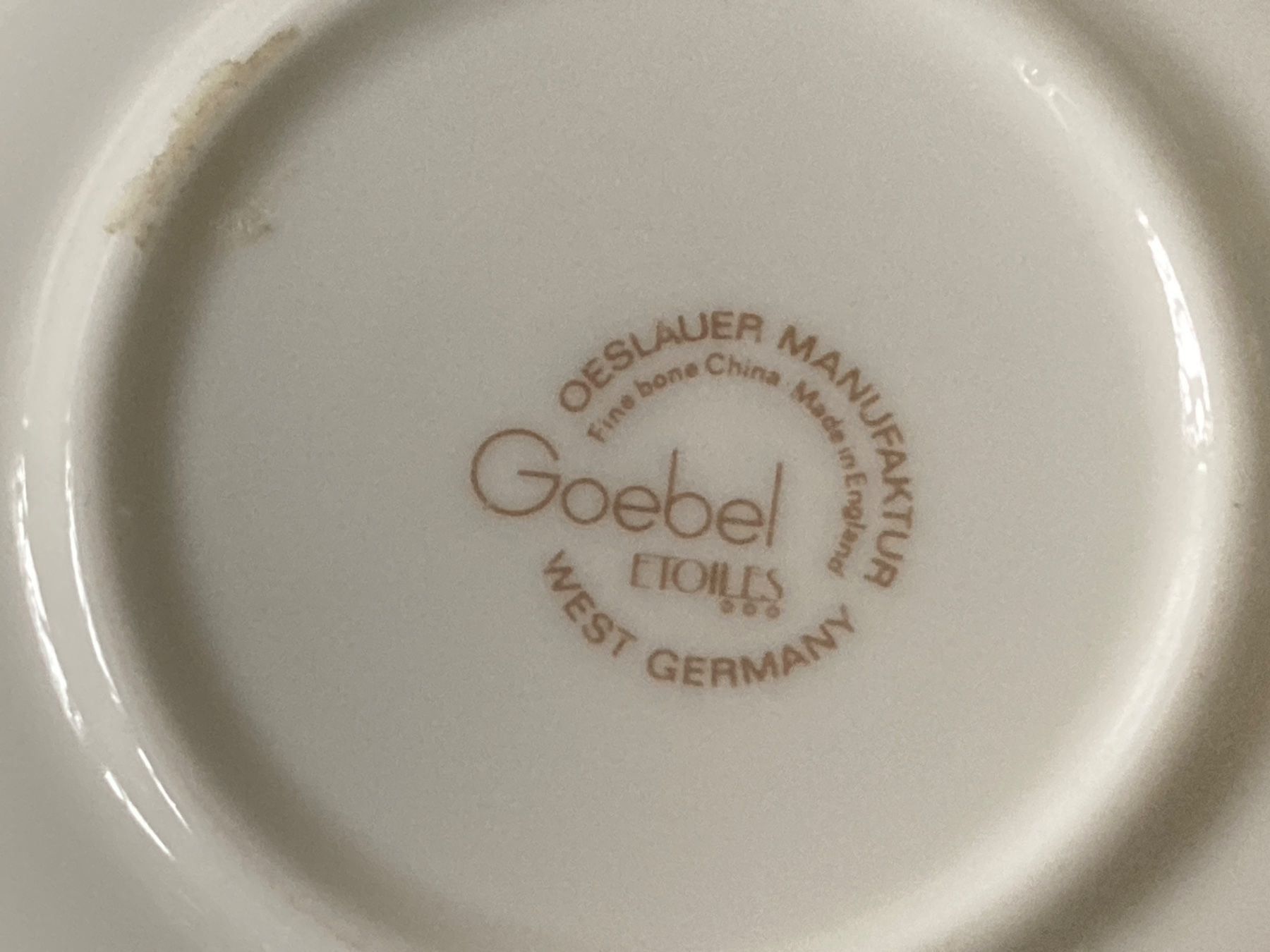 Teller: Goebel - Unterteller ETOILES – Gebraucht aus Zürich von Chaeffeler 2