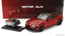 1:18 Alfa Romeo Giulia GTAm 2021 - 1299 pcs, red Motorhelix