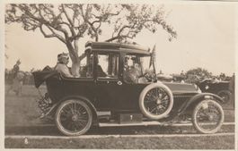 Deutscher Kaiserbesuch 1912 im Auto