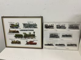 Alte Eisenbahnen Bilder Sammlung, 2 Stück,Top Zustand!