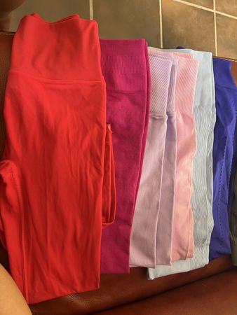 Nahtlose Yoga-Leggings für Damen mit hohem Bund – Größe S