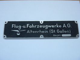 Schild Fahrzeugwerke AG Altenrhein