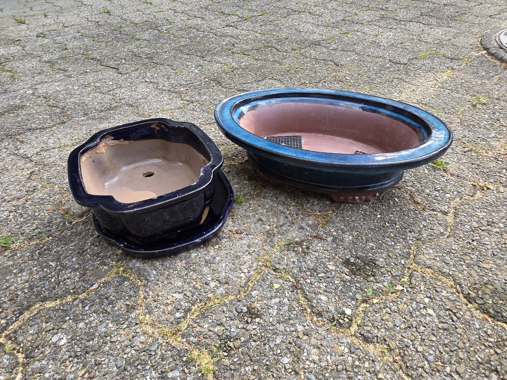 Blumentöpfe: 2 Bonsai Pots - Elegant Glazed Ceramic for Indoor Plants – Gebraucht aus Hinwil von Ehretstock8 1