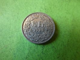 Schweiz 1921,  1/2 Franken - Silber