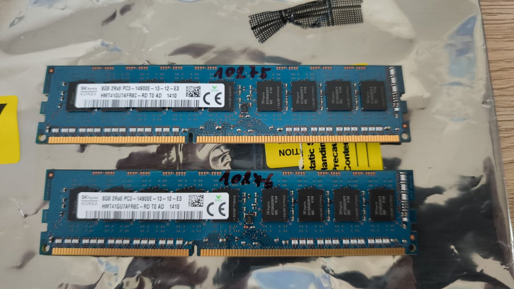 Memoria / RAM: 2 * 8GByte DDR3 RAM – Usato da Uzwil venduto da Bruchpilot64