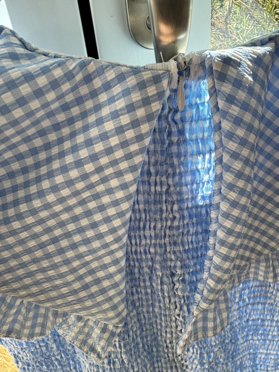 Vestiti: Elli White Dress Blue Gingham Size S – Usato da Umiken venduto da RachelStenders 1