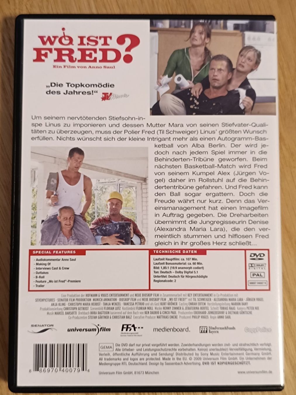 Tutti i DVDs: DVD - Wo ist Fred? – Usato da Ibach venduto da Rhv 1