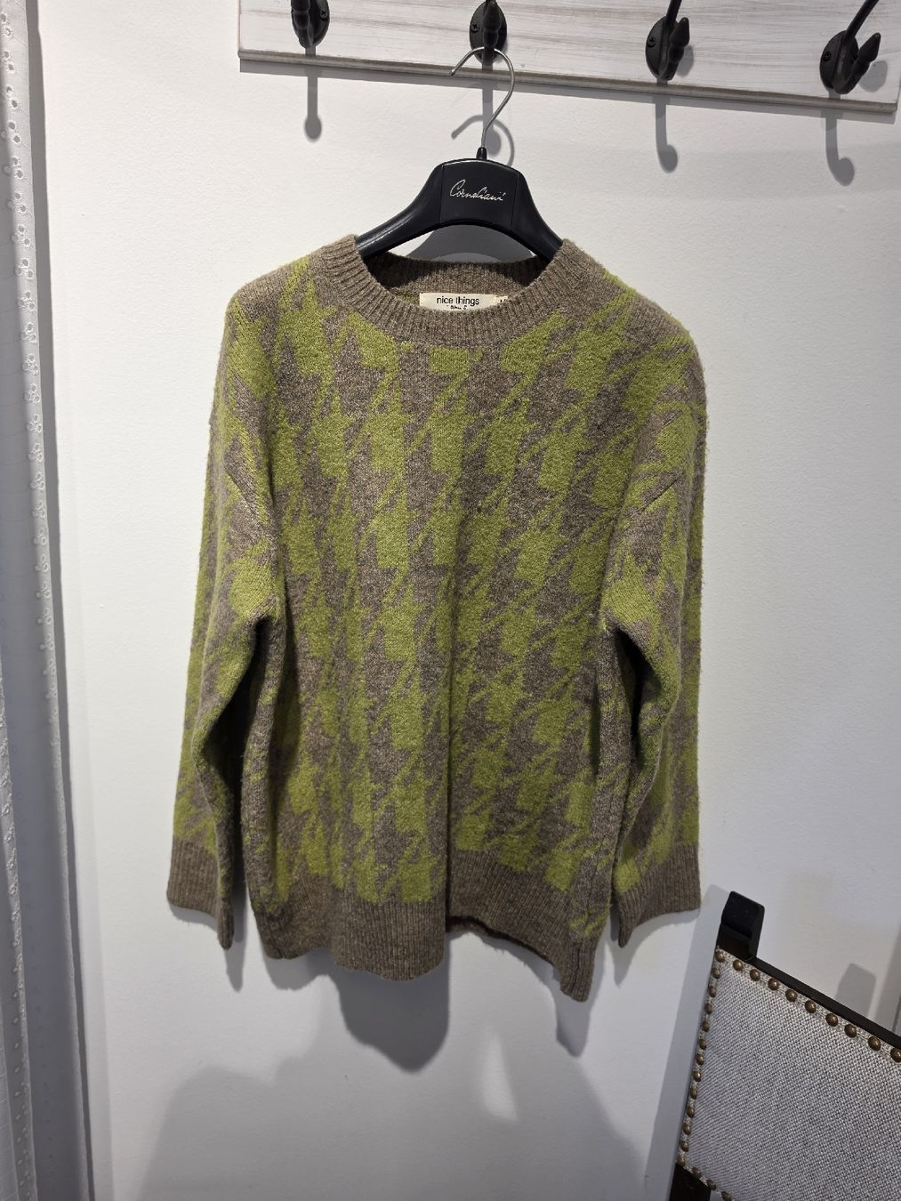 Maglioni & Felpe: Pullover Nice Things gemustert grün braun Grösse M – Usato da Adligenswil venduto da FriedasWelt