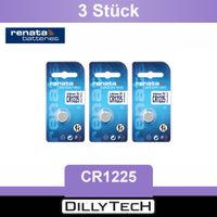 Renata CR1225 Lithium Knopfzellenbatterie - 3 Stk.