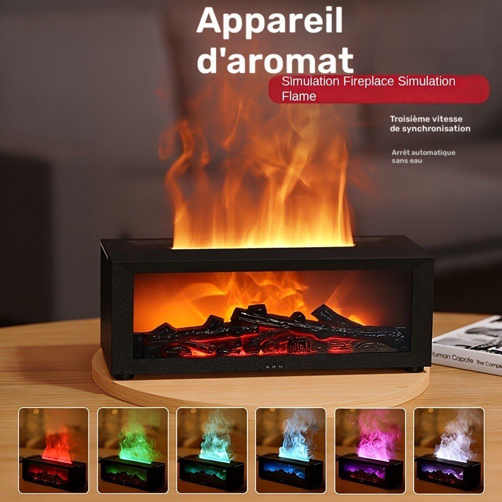Diffusori di oli essenziali: Aroma Diffuser Luftbefeuchter Flammeneffekt Fernbedienung – Nuovo e nell'imballaggio originale da Genève venduto da Top-Trend 2