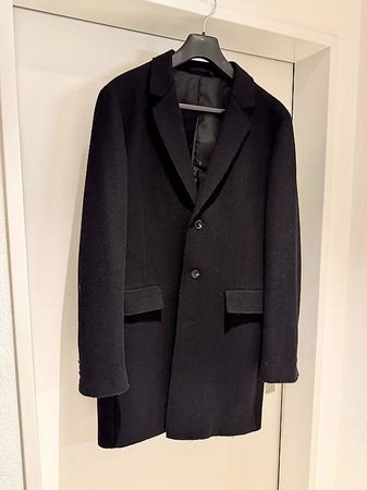 KIOMI Herrenmantel schwarz (Wool Blend)
