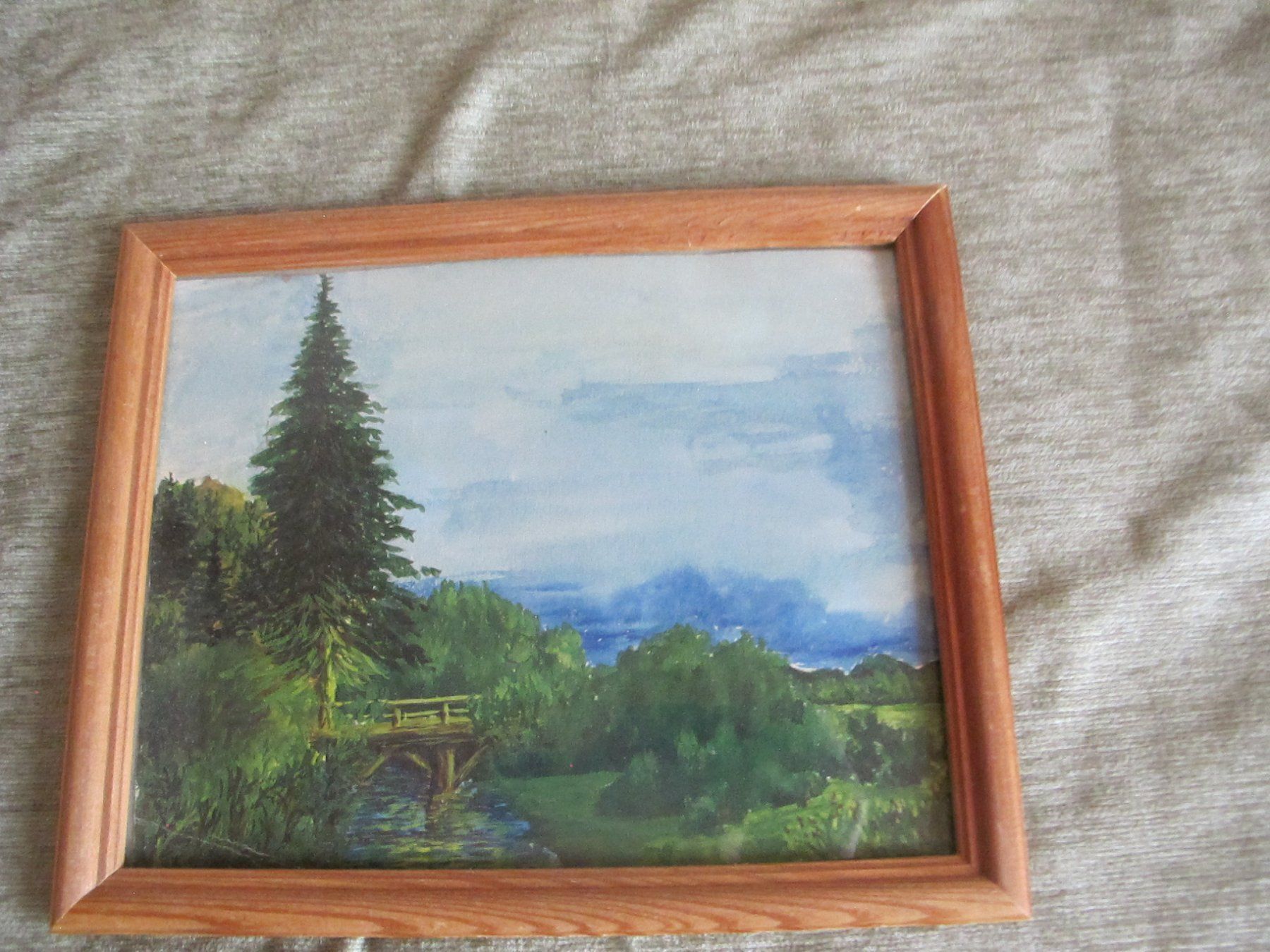 Dipinti: Aquarell um 1950 Rahmen hinter Glas – Usato da Löhningen venduto da Chimae67 4