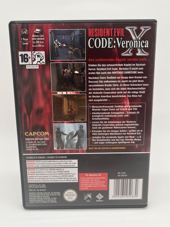 Resident Evil Veronica Code: X Disc Gamecube OVP Nintendo | Kaufen auf ...