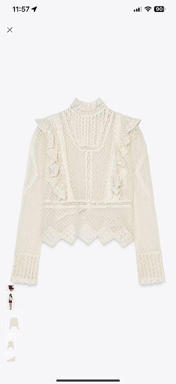 Camicette: Zara blouse brodée taille M comme neuf – Usato da Yens venduto da GIPE