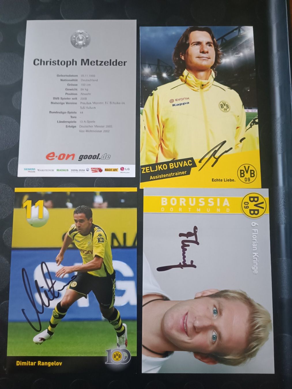 Autografi: 4x  BVB - Borussia Dortmund - handsigniert – Usato da Menziken venduto da Artographs 1