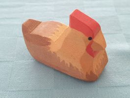 Huhn Henne Glucke Ostheimer Holz - Spielzeug Figur