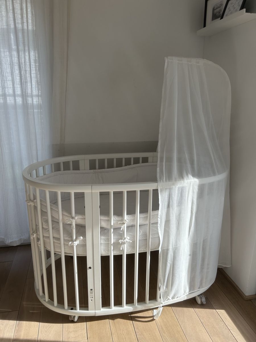 Letti: Stokke Babybett weiss – Nuovo (secondo la descrizione) da Zofingen venduto da sve_kb7h