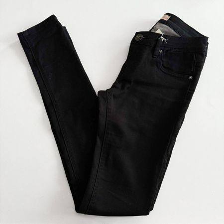 MEGUSTO DENIM Pantalon Jeans Noir - Taille 36 (taille petit)