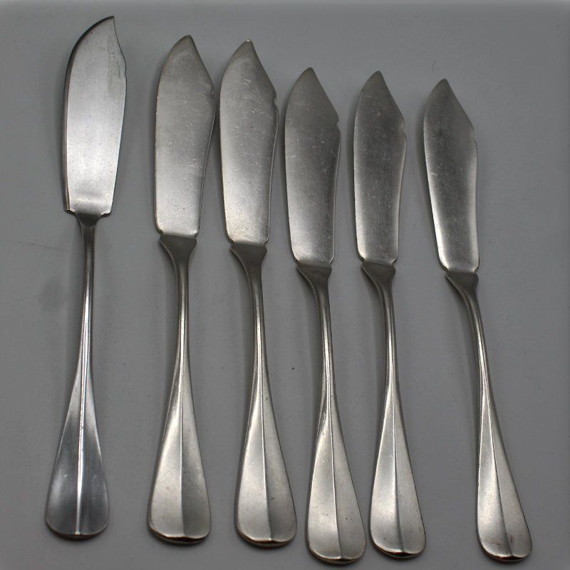 Set di posate: Fischbesteck 6-teilig, 90er, Baguette - Form – Usato da Weggis venduto da Mylemontree
