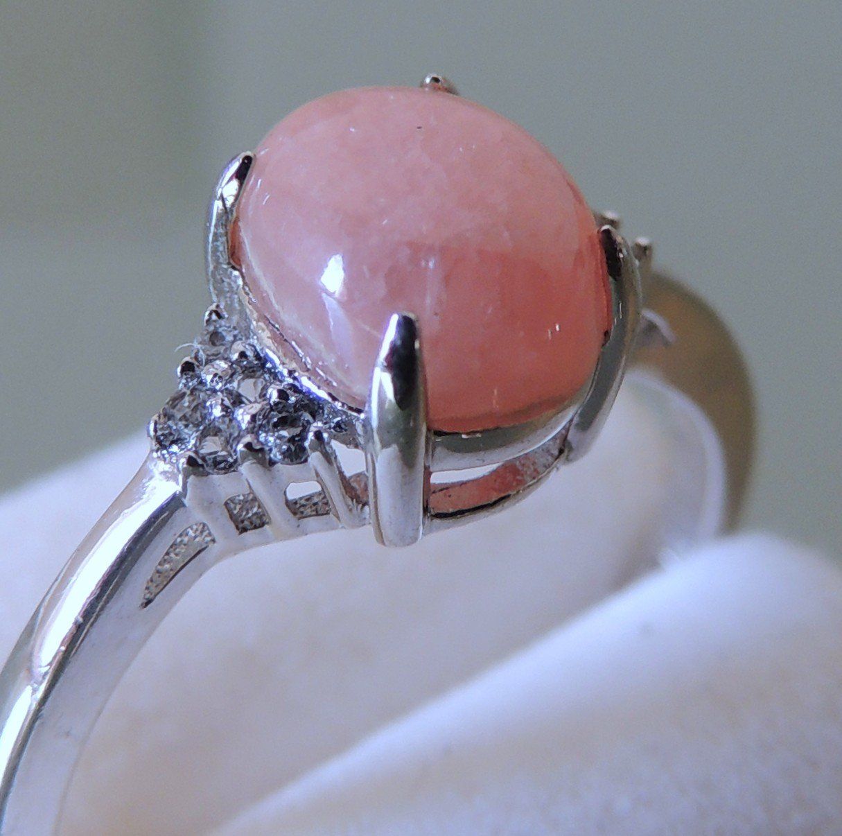 Anelli: Rhodochrosit Silber 925 Fingerring Gr. 54 – Usato da Waldenburg venduto da schaller707 1