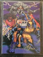 Teams of X-Men Wolverine, 1994 Flair Trading Card Blue+ Gold