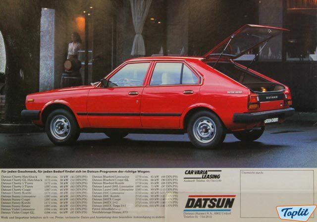 ORIGINAL NEUWAGEN PROSPEKT - DATSUN CHERRY GL N10 - 1979 | Kaufen auf ...