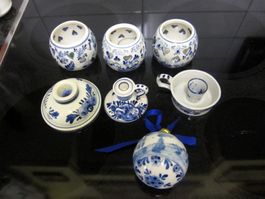 Delft Teelichter, Kerzenständer, 1 Weihnachtskugel