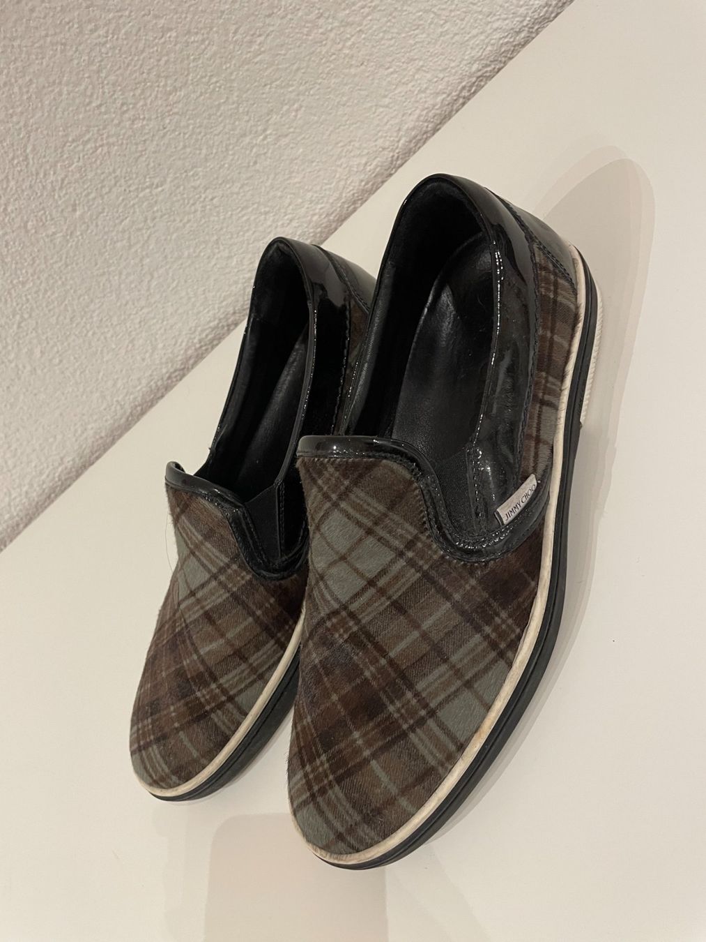Jimmy Choo Scarpe da uomo: Jimmy Choo Tartan Plaid Slip-Ons – Usato da Zürich venduto da ald_k2fw 1