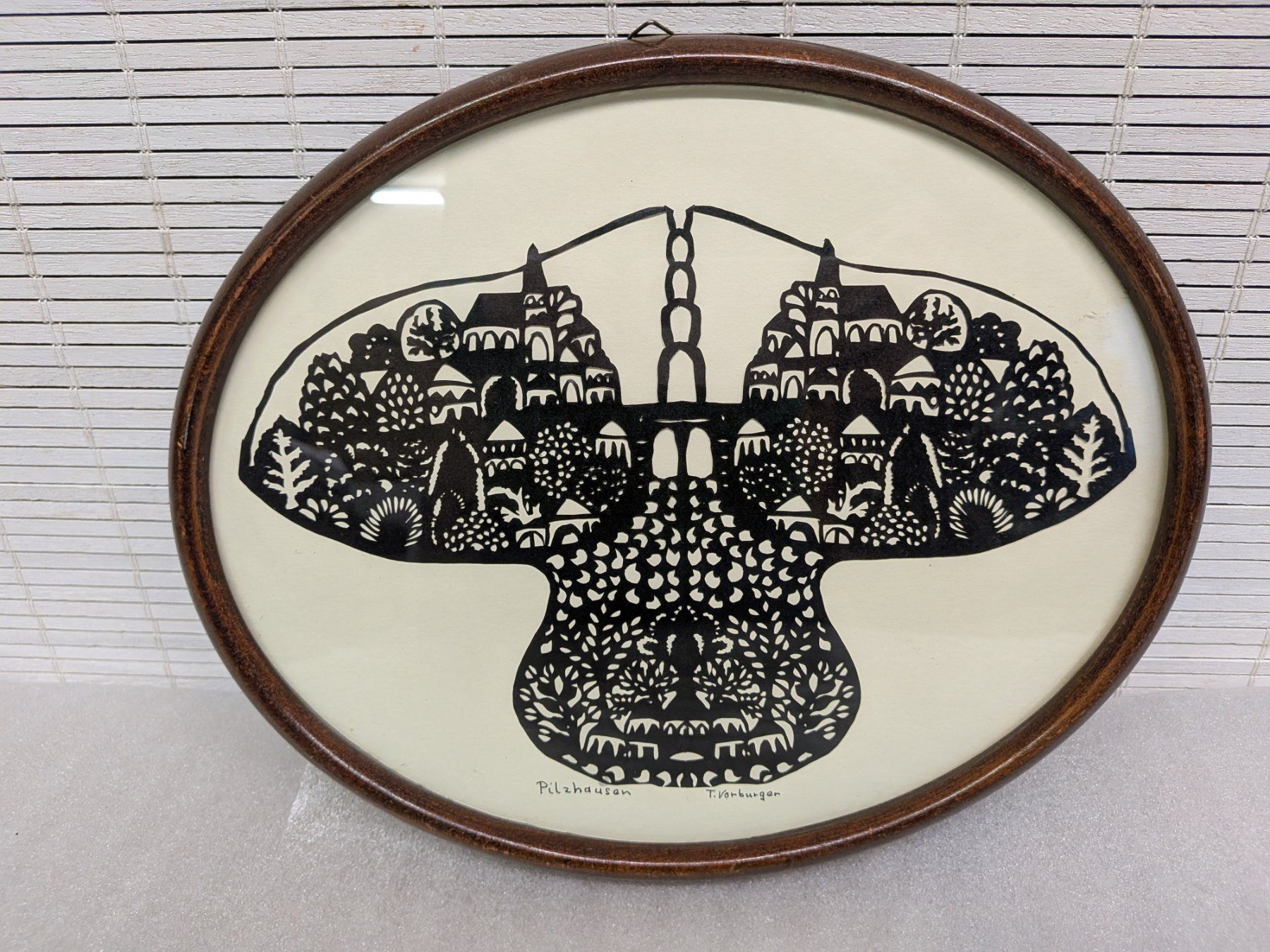 Grafiken & Lithographien: Scherenschnitt Pilzhausen – Gebraucht aus Emmen von magelan 3