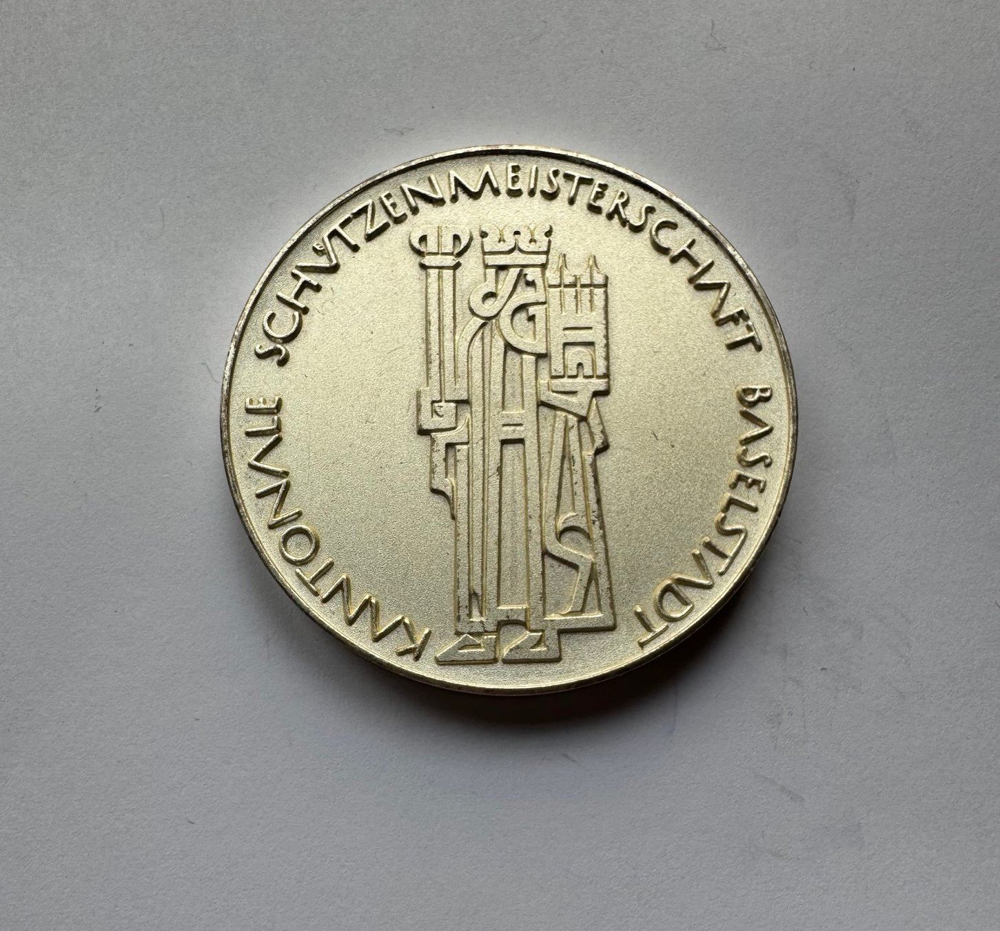 Medaillen: Schützenmedaille Basel unz – Neu (gemäss Beschreibung) aus Unterbäch VS von Wallis3944