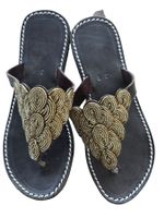Handgemachte Leder-Sandalen - Gold 38 🔥 50% SALE