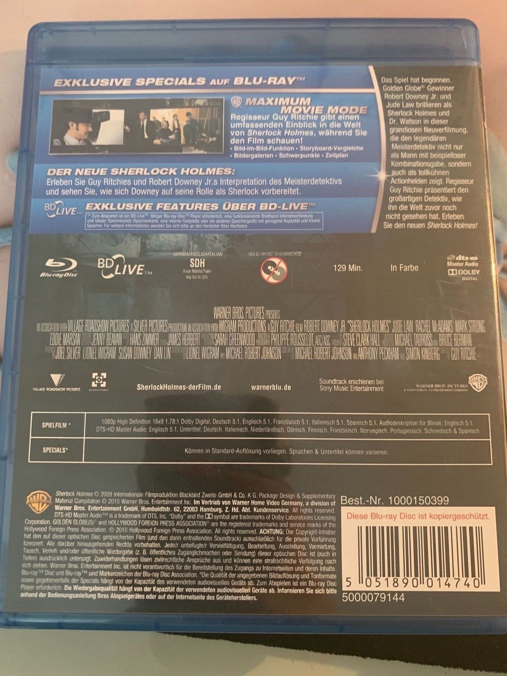 Tutti i DVDs: sherlock holmes blueray – Usato da Härkingen venduto da hamschter73 1