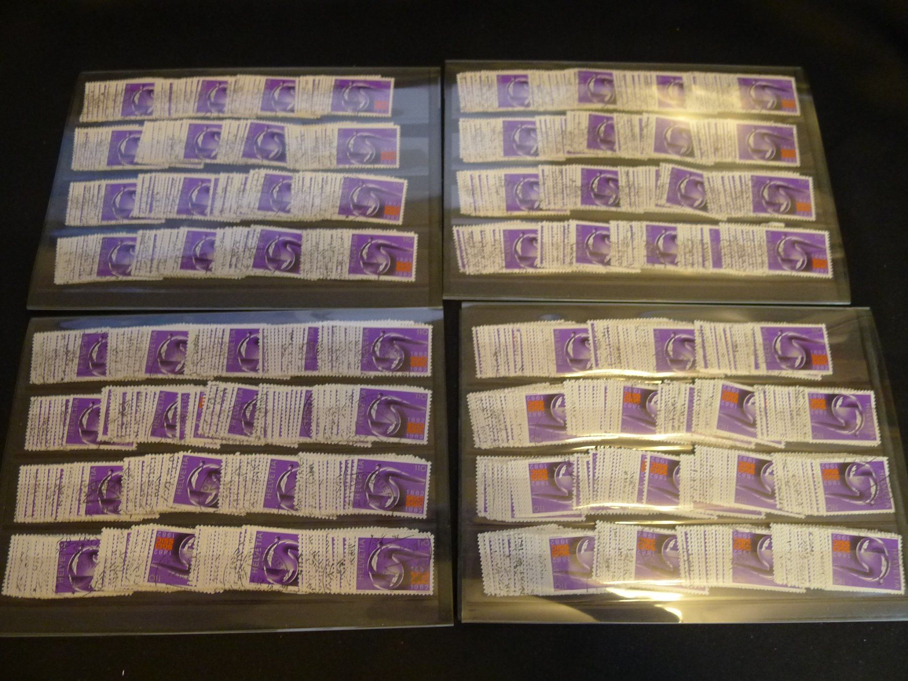 Alle Briefmarken: Schweizer Briefmarken Dubletten auf Steckkarten 1982-1985 – Gebraucht aus Dagmersellen von q1w2e3r4 3