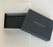 BVLGARI Kartenetui Schwarz Leder Herren Kreditkartenetui neu