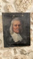 Izaak Walton Porträt Gemälde antik ancien portrait 18ème