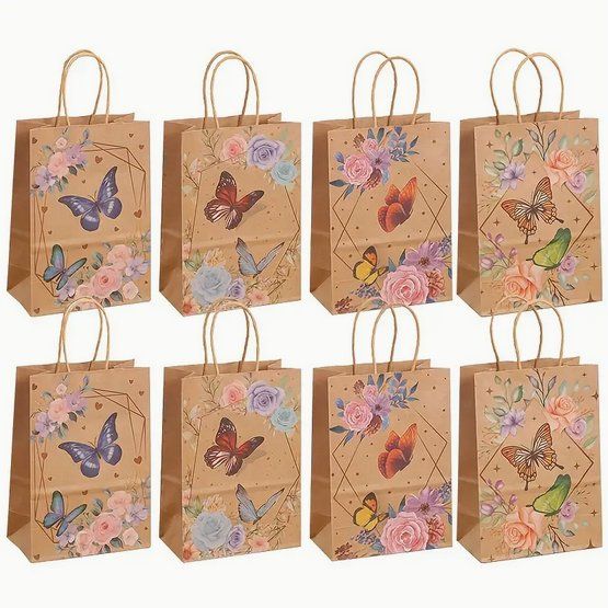 Tutte le decorazioni: 8 Geschenktaschen "Schmetterling" – Nuovo e nell'imballaggio originale da Oensingen venduto da Liquidations-Shop