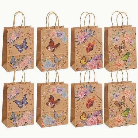 8 Geschenktaschen "Schmetterling"
