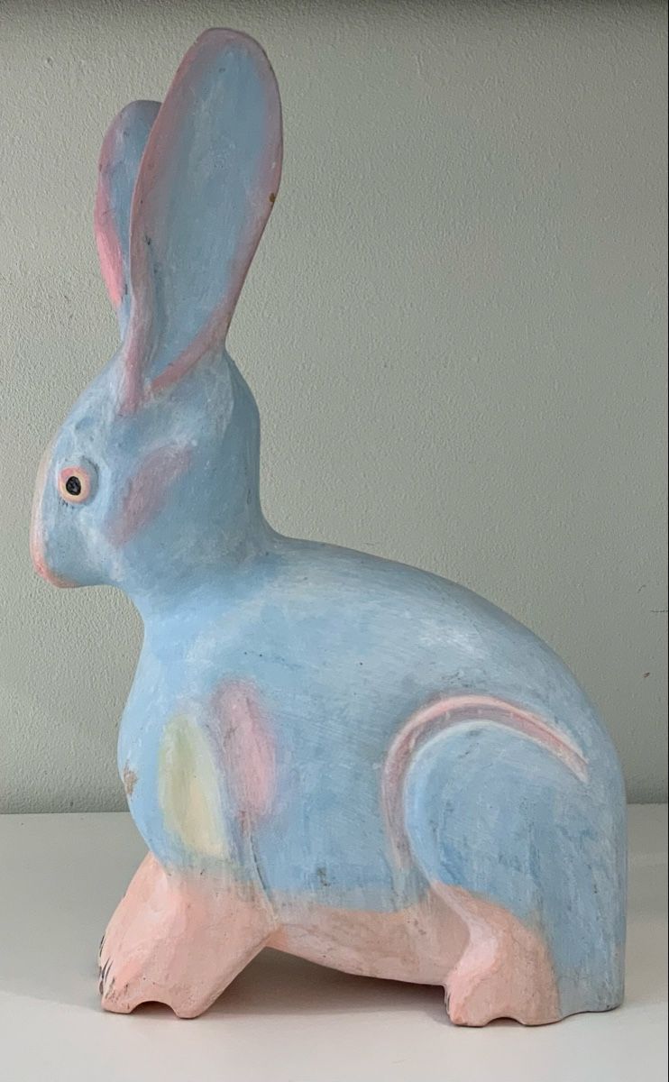 Statuette: Lapin Bleu et Rose Japon – Usato da rolle venduto da Tontonjulot