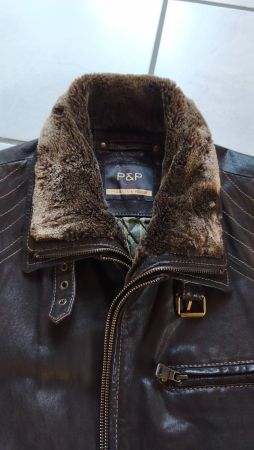 Lederjacke P&P Projects & People braun