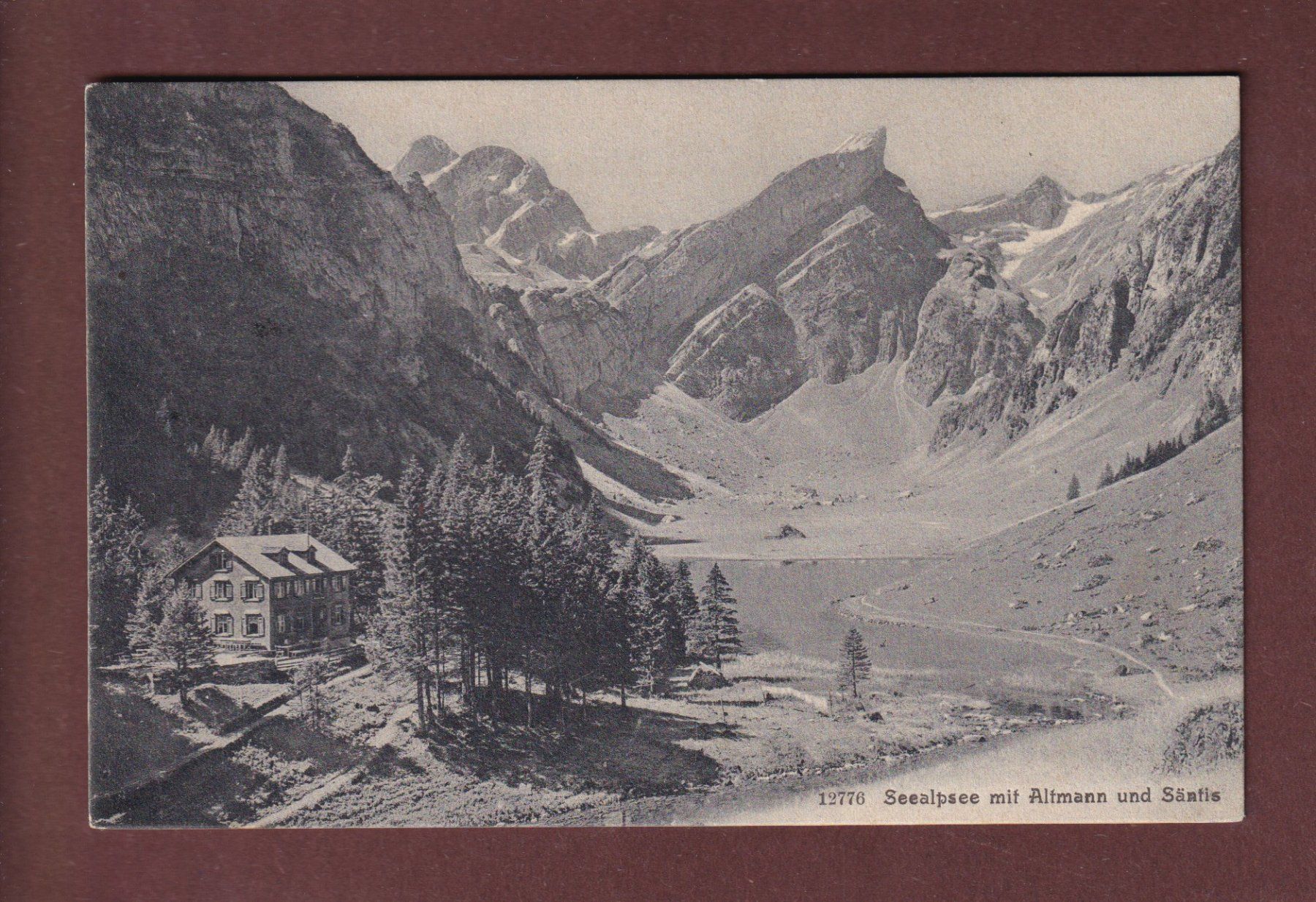 Cartoline postali: SEEALPSEE - Säntis - 1909 – Usato da Pully venduto da nicecards-shop